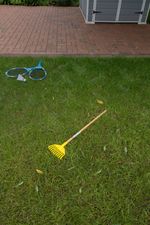 Rake Strend Pro S406-4, children's, for leaves, plastic, 180x882 mm