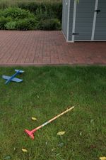 Hand Rake Strend Pro S406-5, children's, for grass, plastic, 165x820 mm