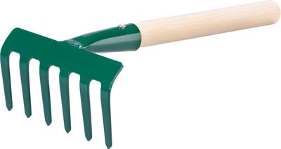 Garden rake 109/250  6 tooth, with handle