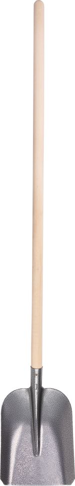 Shovel S504B.WH 7130, straight, classic, KomaXit, with wooden handle