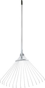 Levélgereblye Strend Pro R116-85, 15 lamellás, legyező, 850 g, fém nyél