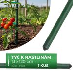 Stake Garden SB 11/1200 mm, steel/plastic, green, for plant and tomato support