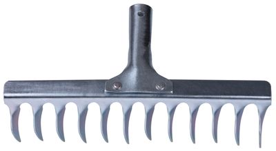 Galvanized garden rake head 12T