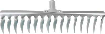 Galvanized garden rake head 16T