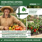 Support Rod Garden SB 20/2100 mm, steel/plastic, green, for plants and tomatoes