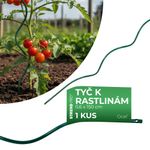 Tyč GS2 1500/6 mm, špirálová, drôtená, zelená, oporná k rastlinám a paradajkám