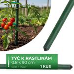 Support Rod Garden SB 8/900 mm, steel/plastic, green, for plants and tomatoes