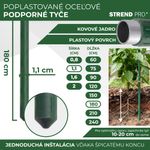 Stake Garden SB 11/1800 mm, steel/plastic, green, for plant and tomato support