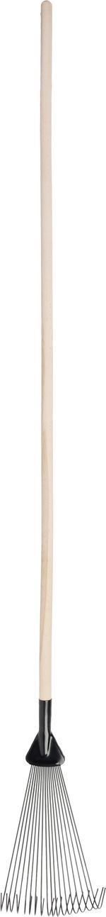 Leaf Rake Strend Pro R115.WH, 18-tine, fan, adjustable, wooden handle