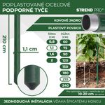 Stake Garden SB 11/2100 mm, steel/plastic, green, for plant and tomato support