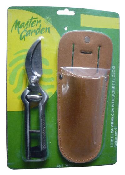 Bypass pruner 200mm Strend Pro, with leather sheath