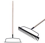 Rake Strend Pro R101, garden, 18 tines, wooden handle 1600 mm