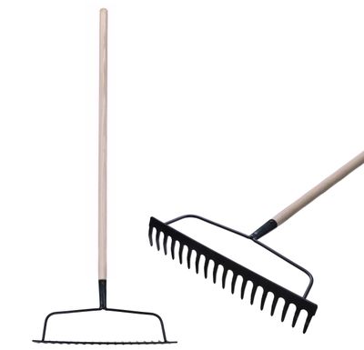 Gereblye R101 • 18 fogú, kerti, nyéllel 160 cm