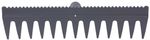Leveling Rake R140, 13-tine, plastic, with leveling edge, without handle