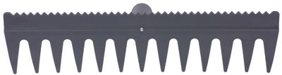 Rake R140, 13 teeth, plastic, with straightening