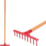 Rake Strend Pro Herrison 9357, garden, plastic, 9-tine, mini, with handle