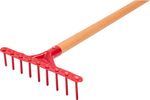 Kerti gereblye Strend Pro Herrison 9357, műanyag, 9 fogú, nyéllel, mini