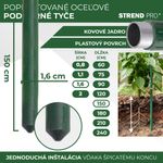 Support Rod Garden SB 16/1500 mm, steel/plastic, green, for plants and tomatoes
