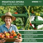 Csatlakozó SC08, 8 mm, műanyag, kerti támasztórudakhoz, csomag 30 db