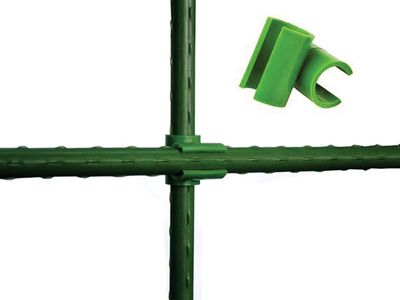 Connector SC16, 16 mm, plastic, pack of 12 pcs, for garden support poles