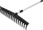 Rake Strend Pro Premium S891-AL, garden, 445x115 mm, 16 tines, aluminum telescopic handle