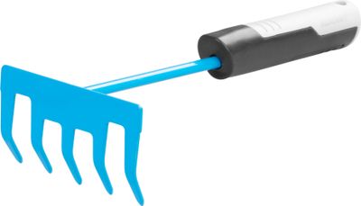 Soil rake 4 teeth 29cm AQUACRAFT, pvc ergonomic handle