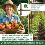 Tyč Garden TY 11/900 mm, oceľ/plast, hnedá, oporná k rastlinám a paradajkám