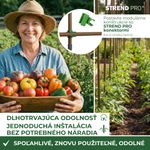 Tyč Garden TY 16/1800 mm, oceľ/plast, hnedá, oporná k rastlinám a paradajkám
