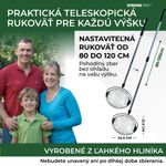 Gyűjtő Strend Pro OD-50206, dióra és gyümölcsre, ALU teleszkópos nyéllel 80-120 cm