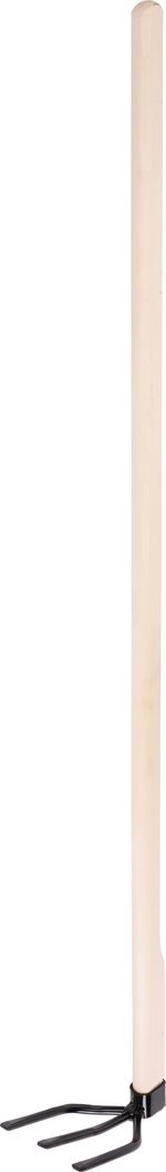 Hoe Strend Pro, 3-pronged, 120 cm wooden handle