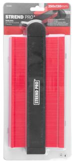 Template Strend Pro DG681, for tracing shapes, 250x130 mm, with pattern lock and magnet
