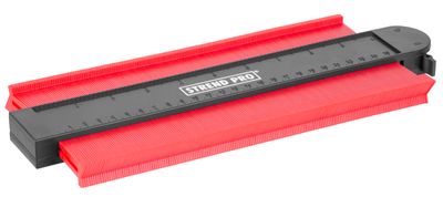 Template Strend Pro DG681, for tracing shapes, 250x130 mm, with pattern lock and magnet