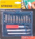 Scalpel Set Strend Pro HK104, trimming knife set, 13-piece