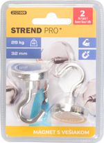 Mágnes Strend Pro, extra erős, akasztóval, 32 mm, max. 28 kg, csomag 2 db