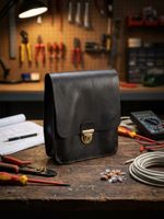 Bag Leather BE-30 S, electrician's, 25x30x10 cm