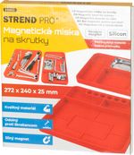 Nádoba Strend Pro, na skrutky, magnetická, silikónová, do autodielní, 272x240x25 mm
