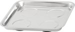 Bowl Strend Pro, container, for screws, magnetic, square, stainless steel, 270x292 mm