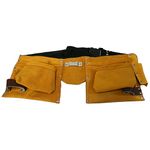 Tool Pouch HR68202, leather, for belt, 2 pockets
