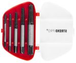 Extractor Set Strend Pro NP326, for broken screws, 5-piece, 3-19 mm