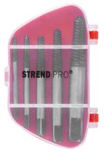 Extractor Set Strend Pro NP326, for broken screws, 5-piece, 3-19 mm