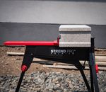 Table Strend Pro Premium WB955, max. 300 kg, work holder, multifunctional folding tripod with vice