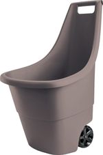 Kocsi Keter® EASY GO, 50 liter, 51x56x84 cm, barna, kerti hulladékhoz