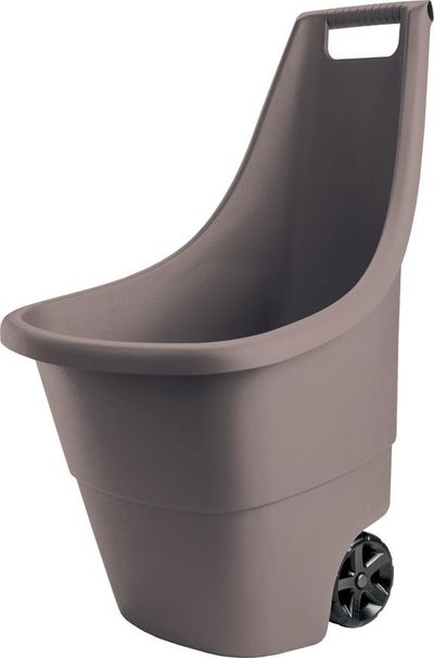 Kocsi Keter® EASY GO, 50 liter, 51x56x84 cm, barna, kerti hulladékhoz