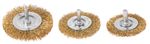 Circular Wire Brush Tigerlion C9003, 50-65-75 mm, crimped wire, 3-piece set, with shank