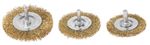 Circular Wire Brush Tigerlion C9003, 50-65-75 mm, crimped wire, 3-piece set, with shank