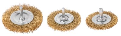Wire grinding brush set 3pcs Tigerlion C9003, 50-65-75 mm