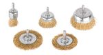 Kefe csiszoláshoz Tigerlion 8240, csésze alakú, hullámos, 5 részes kefekészlet, szárral