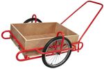 Transport cart Optimus, with wooden bed, max. 240 kg