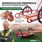 Vozík Optimus, prepravný, s drevenou korbou, max. 240 kg