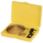 Lyukfúró készlet Strend Pro CHS 6016, Bi-fém, koronafúrók, 16 részes, 19-127 mm, professzionális